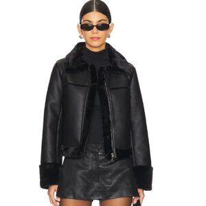 superdown Sasha Faux Leather Jacket - small
